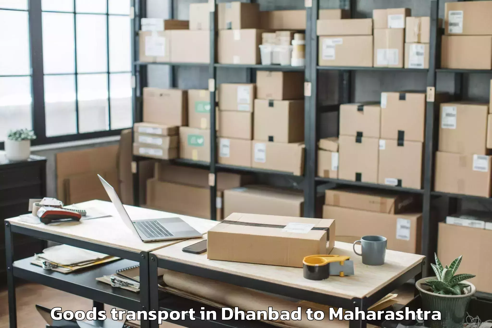 Book Dhanbad to Motala Goods Transport